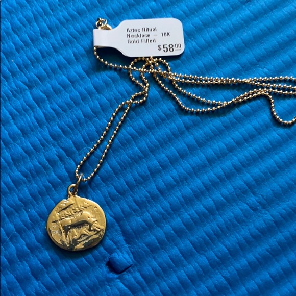 Sold Child of wild Aztec coin necklace - Picture 4 of 4